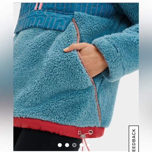 NWT UGG Iggy Sherpa Half Zip Pullover - Picture 3 of 6